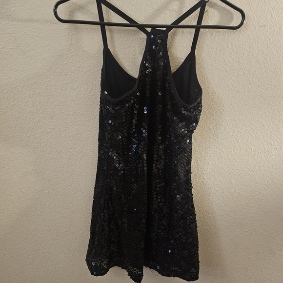 Forever 21 Black Sequin Blouse - Picture 6 of 7